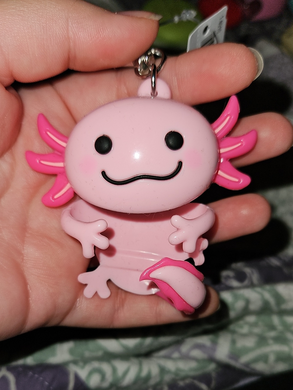 Bath And Body Works Pink Axolotl Pocketbac Holder with Metal Clasp